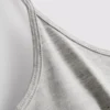 Camiseta sin mangas elástica con cuello redondo
