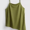 Camiseta sin mangas larga con textura