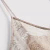 Camiseta sin mangas larga de encaje transparente