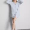 Camisón oversize de rayas estilo «boyfriend»