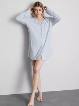 Camisón oversize de rayas estilo «boyfriend»