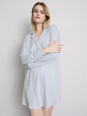 Camisón oversize de rayas estilo «boyfriend»