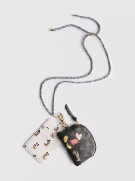 Cartera con cordón de imitación de piel de Mickey Mouse de Disney