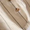 Chaleco abotonado de mezcla de algodón