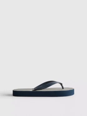 Chanclas con plataforma a rayas