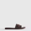 Chanclas de imitación de piel