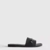 Chanclas de imitación de piel