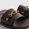 Chanclas de imitación de piel