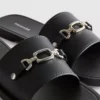 Chanclas de imitación de piel
