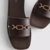 Chanclas de imitación de piel