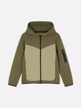 Chaqueta con capucha y cremallera