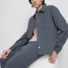 Chaqueta con cuello de piqué «The Edit»