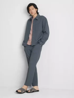 Chaqueta con cuello de piqué «The Edit»
