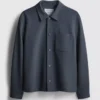 Chaqueta con cuello de piqué «The Edit»