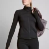 Chaqueta deportiva con cremallera, suave como la mantequilla