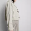 Chaqueta impermeable de corte recto con doble botonadura