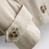 Chaqueta impermeable de corte recto con doble botonadura