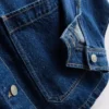 Chaqueta vaquera con bolsillos de parche de algodón