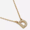 Collar con iniciales de strass