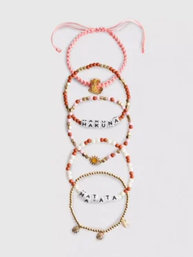 Conjunto de 5 pulseras de «El rey león» de Disney