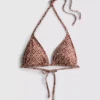 Conjunto de bikini triangular con lazos laterales
