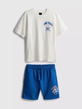 Conjunto de camiseta y pantalones cortos de una sola pieza