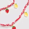 Conjunto de joyas con colgantes de frutas