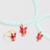 Conjunto de joyas de 3 piezas con colgantes tipo langosta