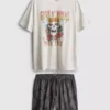 Conjunto de pijama corto de Guns N’ Roses