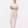 Conjunto de pijama de manga corta estampado