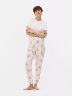 Conjunto de pijama de manga corta estampado