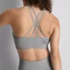 Crop top deportivo sin costuras y de gran brillo