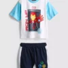 De 1 a 9 años | Conjunto de camiseta y pantalones cortos de Iron Man de Marvel