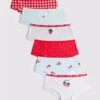 De 2 a 15 años | Pack de 6 calzoncillos de talle bajo con estampado de fresas