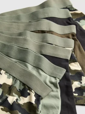 De 2 a 15 años | Pack de 7 calzoncillos con estampado de camuflaje
