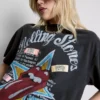 El vestido camiseta con estampado de los Rolling Stones