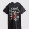 El vestido camiseta con estampado de los Rolling Stones