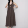 El vestido largo tipo trapecio de The Edit