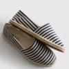 Espadrillas sin cordones a rayas