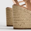 Espadrilles con cuña y adornos
