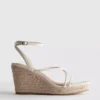 Espadrilles de cuña con tiras