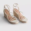 Espadrilles de cuña con tiras