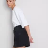 Falda de denim de algodón mini