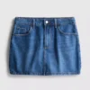 Falda de denim de algodón mini