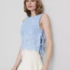 Falda mini Rara con fruncido en la cintura