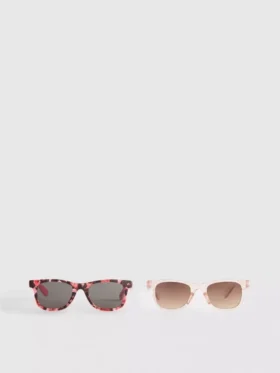 Gafas de Sol con montura en forma de D, en pack de 2