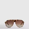 Gafas de Sol de estilo aviador con ribete metálico