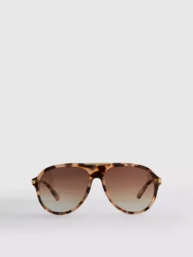 Gafas de Sol de estilo aviador con ribete metálico