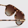 Gafas de Sol de estilo aviador con ribete metálico
