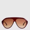 Gafas de Sol de estilo aviador de montura gruesa
